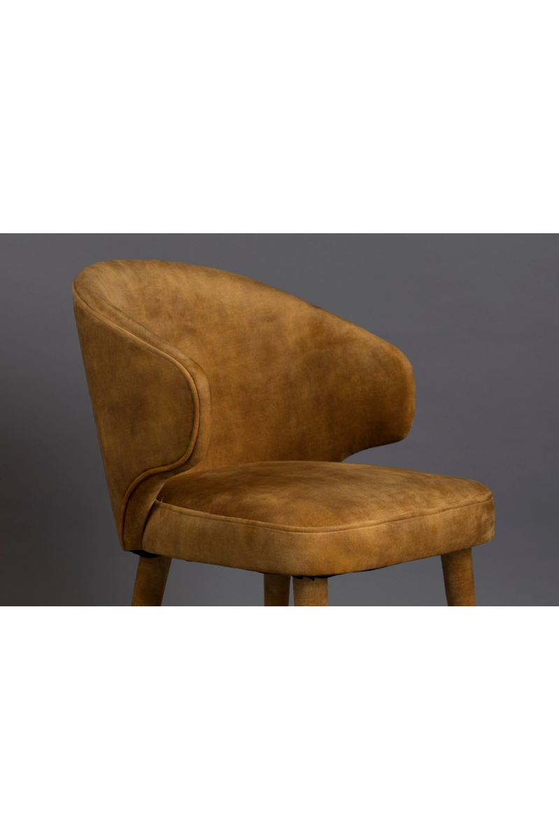 Curved Back Upholstered Chair | Dutchbone Lunar | Oroatrade.com