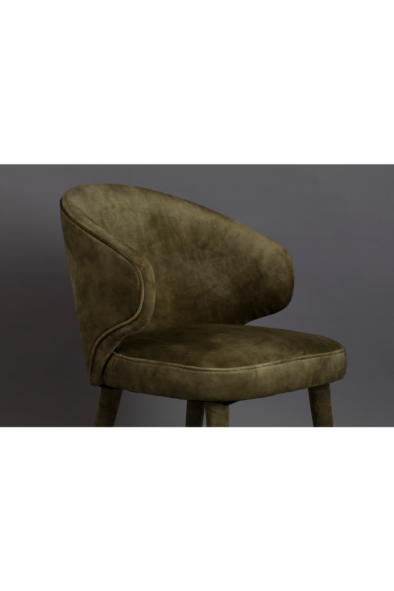 Curved Back Upholstered Chair | Dutchbone Lunar | Oroatrade.com