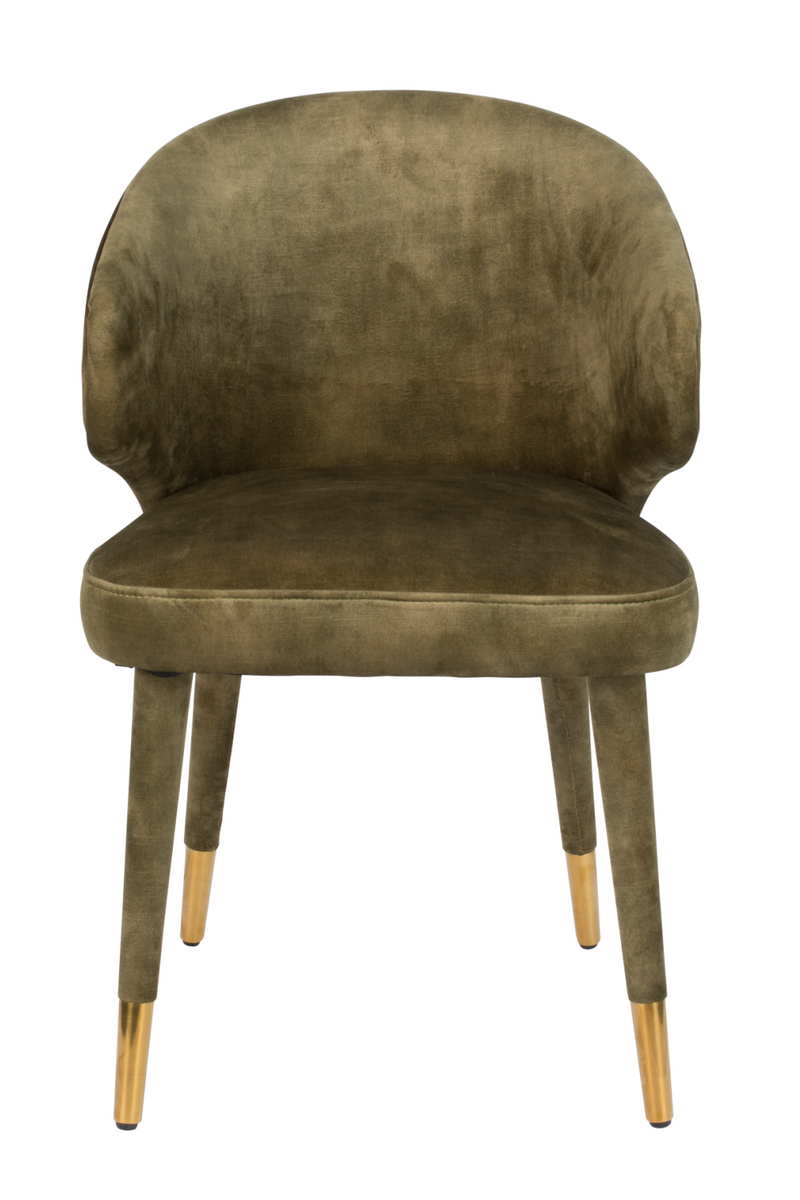 Curved Back Upholstered Chair | Dutchbone Lunar | Oroatrade.com