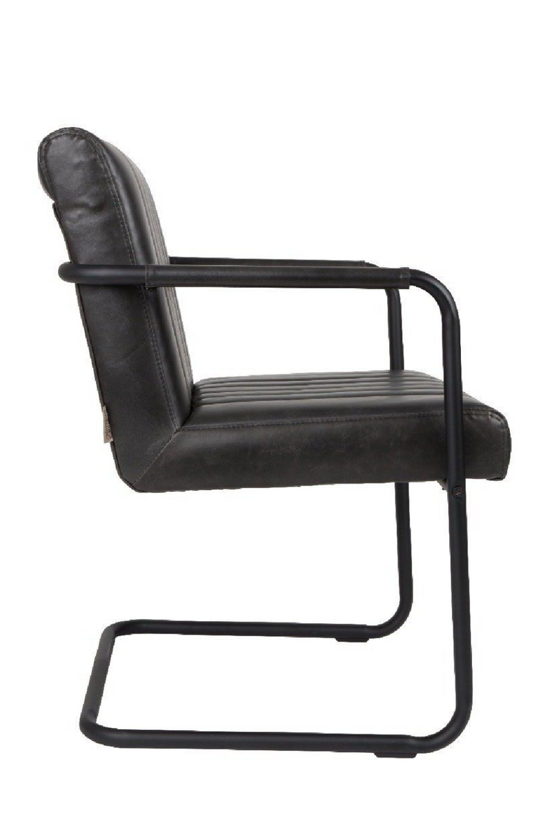 Upholstered Dark Gray Dining Armchairs (2) | Dutchbone Stitched | Oroatrade.com