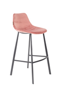 Velvet Upholstered Bar Stools (2) | Dutchbone Franky | Oroatrade.com
