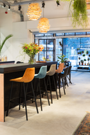 Velvet Upholstered Bar Stools (2) | Dutchbone Franky | Oroatrade.com