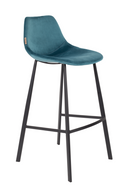 Velvet Upholstered Bar Stools (2) | Dutchbone Franky | Oroatrade.com