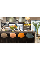 Velvet Upholstered Bar Stools (2) | Dutchbone Franky | Oroatrade.com