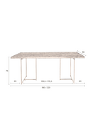 Vintage Brass Dining Table | Dutchbone Class | Oroatrade.com
