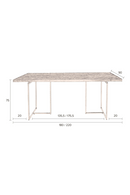 Vintage Brass Dining Table | Dutchbone Class | Oroatrade.com