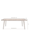 Walnut Veneer Dining Table | Dutchbone Alagon | Oroatrade.com