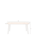 Rubber Wood Dining Table | Dutchbone Clover | Oroatrade.com