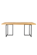 Wooden Herringbone Dining Table | Dutchbone Class | Oroatrade.com
