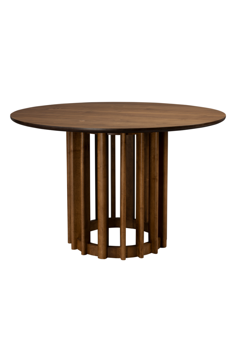 Round Oak Modern Dining Table | Dutchbone Barlet | Oroatrade.com