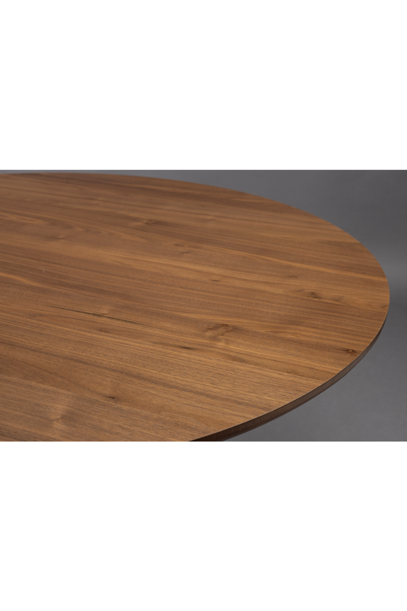 Round Oak Modern Dining Table | Dutchbone Barlet | Oroatrade.com