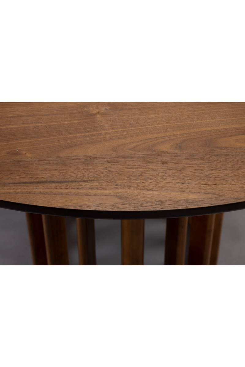 Round Oak Modern Dining Table | Dutchbone Barlet | Oroatrade.com