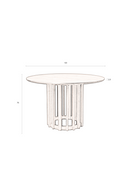 Round Oak Modern Dining Table | Dutchbone Barlet | Oroatrade.com