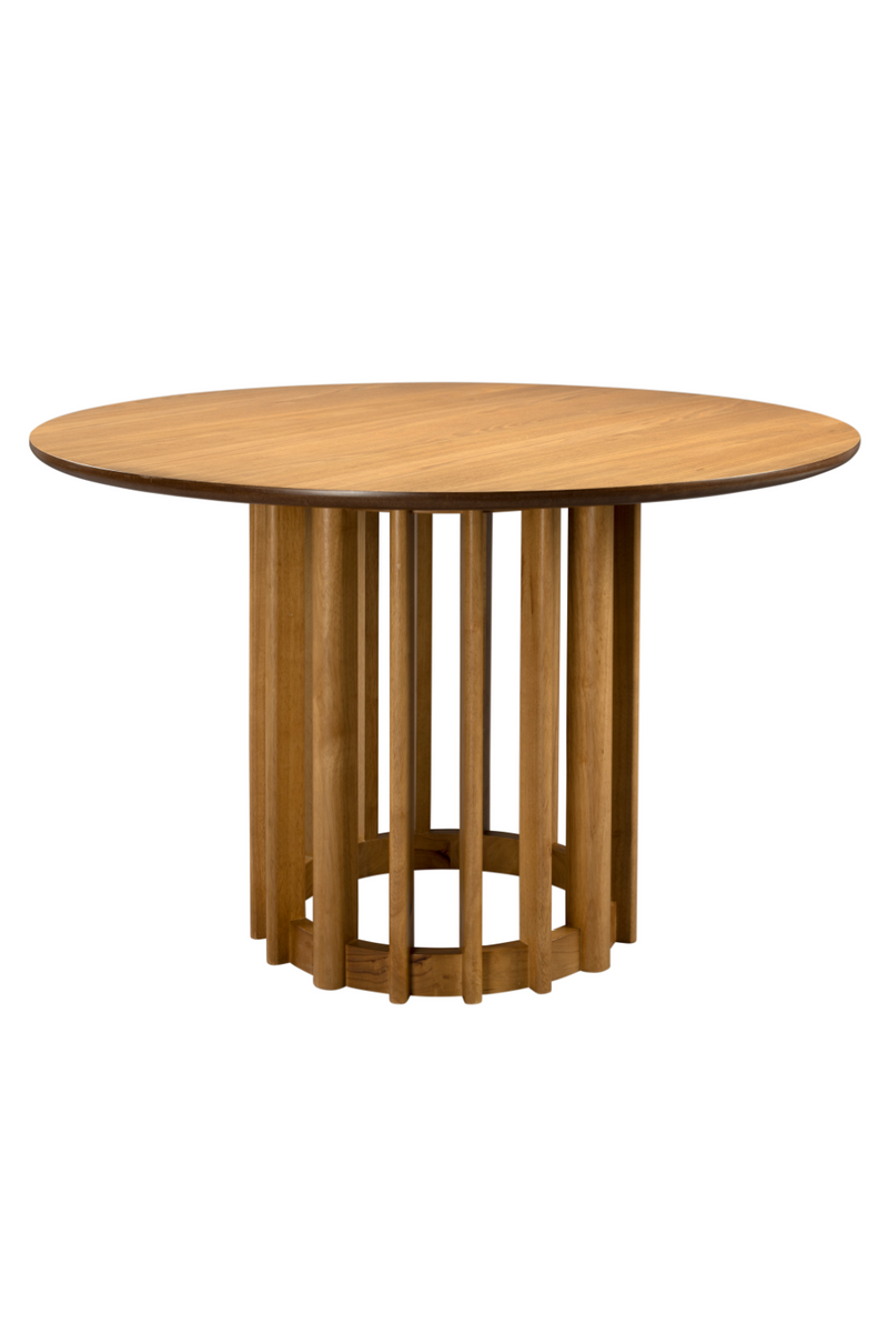 Round Oak Modern Dining Table | Dutchbone Barlet | Oroatrade.com