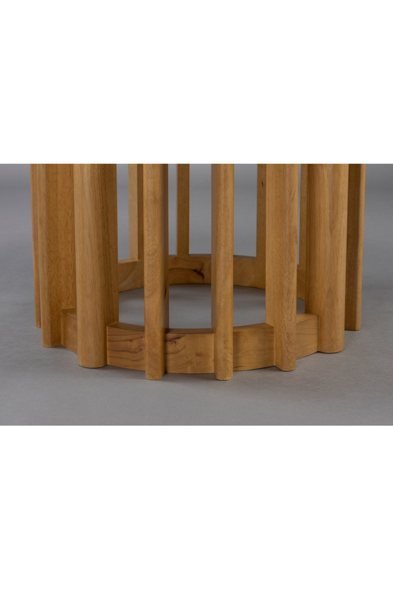 Round Oak Modern Dining Table | Dutchbone Barlet | Oroatrade.com
