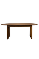 Oval Oak Adjustable Dining Table | Dutchbone Barlet | Oroatrade.com