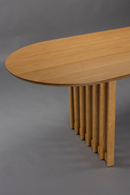 Oval Oak Adjustable Dining Table | Dutchbone Barlet | Oroatrade.com