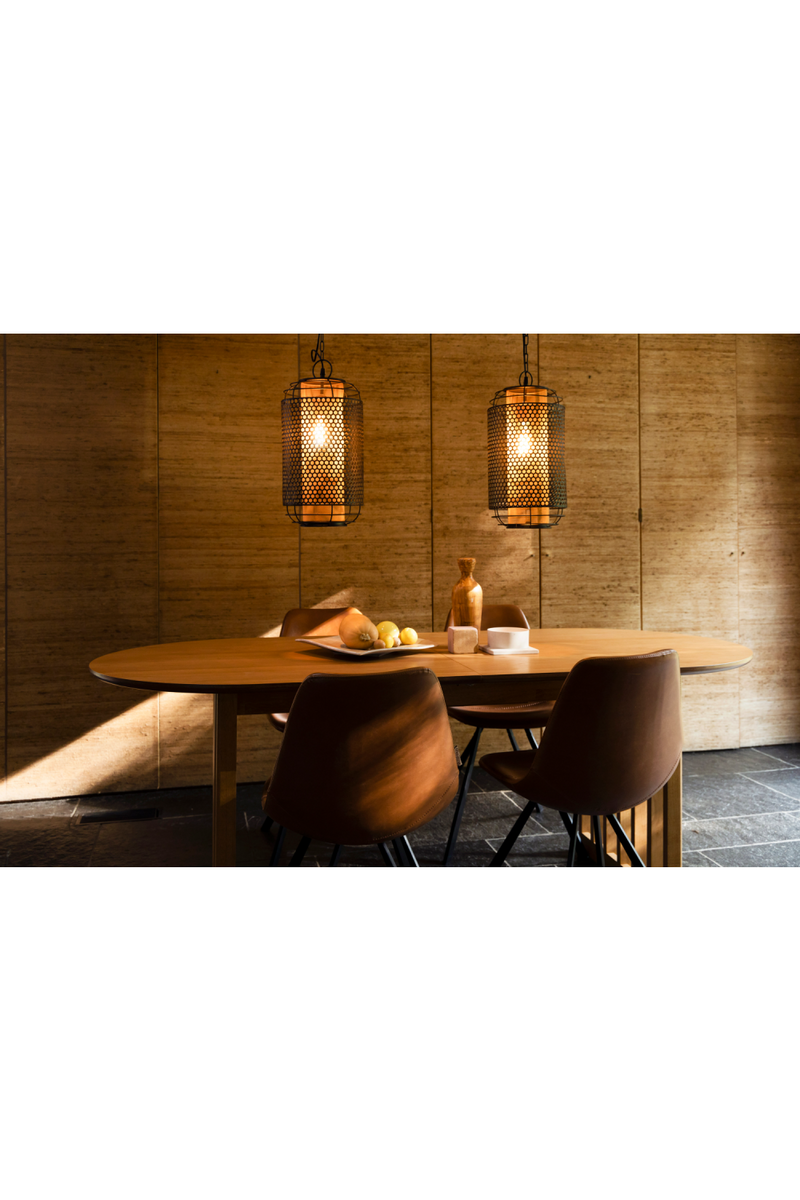 Oval Oak Adjustable Dining Table | Dutchbone Barlet | Oroatrade.com