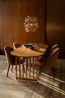 Oval Oak Adjustable Dining Table | Dutchbone Barlet | Oroatrade.com