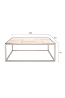 Antique Wooden Coffee Table | Dutchbone Lee | Oroatrade.com