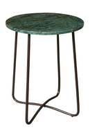 Green Round Marble End Table | Dutchbone Emerald | Oroatrade.com