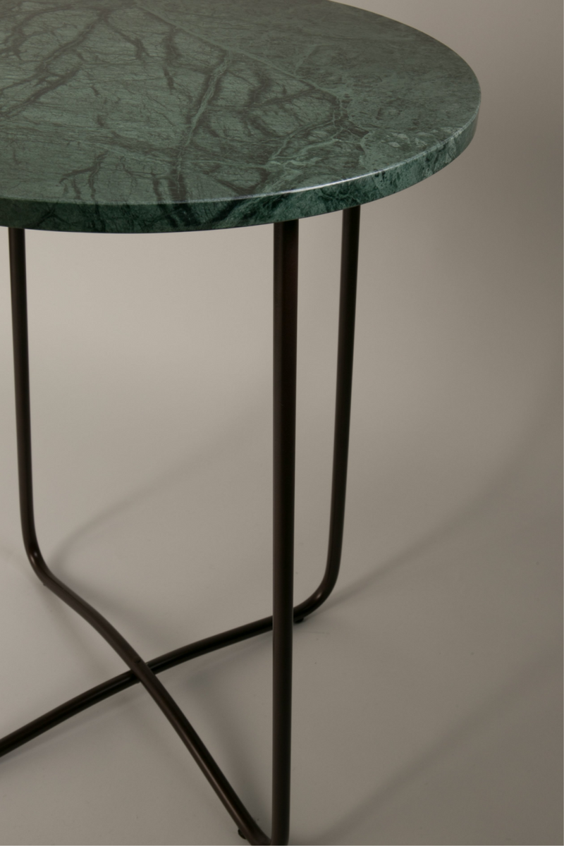 Green Round Marble End Table | Dutchbone Emerald | Oroatrade.com