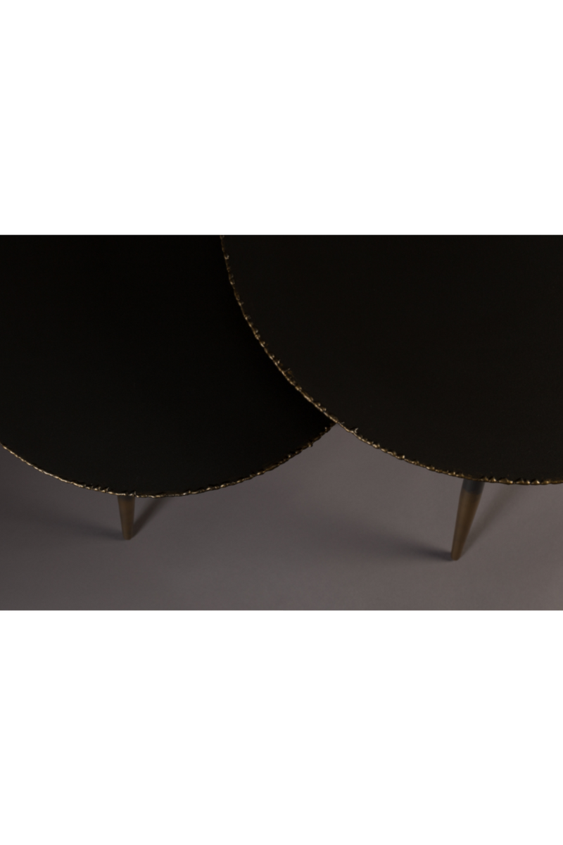 Gold Rim Tripod Nesting Table Set | Dutchbone Stalwart | Oroatrade.com