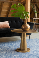 Round Pedestal End Table | Dutchbone Brute | Oroatrade.com