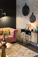 Round Pedestal End Table | Dutchbone Brute | Oroatrade.com