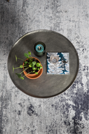 Round Pedestal End Table | Dutchbone Brute | Oroatrade.com