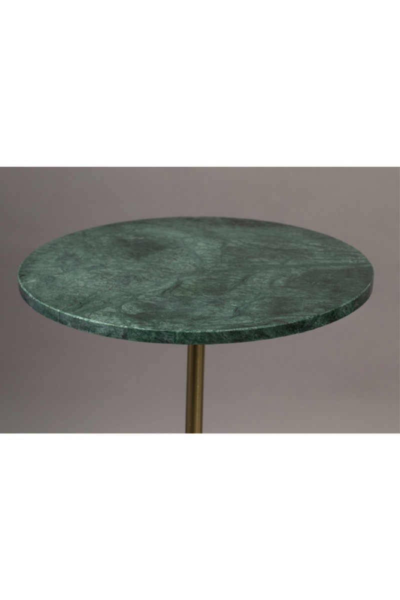 Green Round Marble End Table | Dutchbone Gunnar | Oroatrade.com