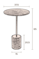 Green Round Marble End Table | Dutchbone Gunnar | Oroatrade.com