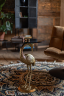 Gold Crane Bird End Table | Dutchbone Crane | Oroatrade.com