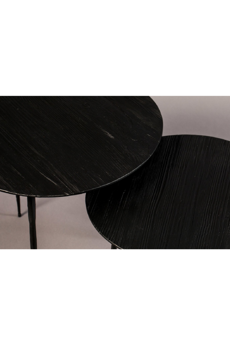 Round Black Accent Table M | Dutchbone Pepper | Oroatrade.com