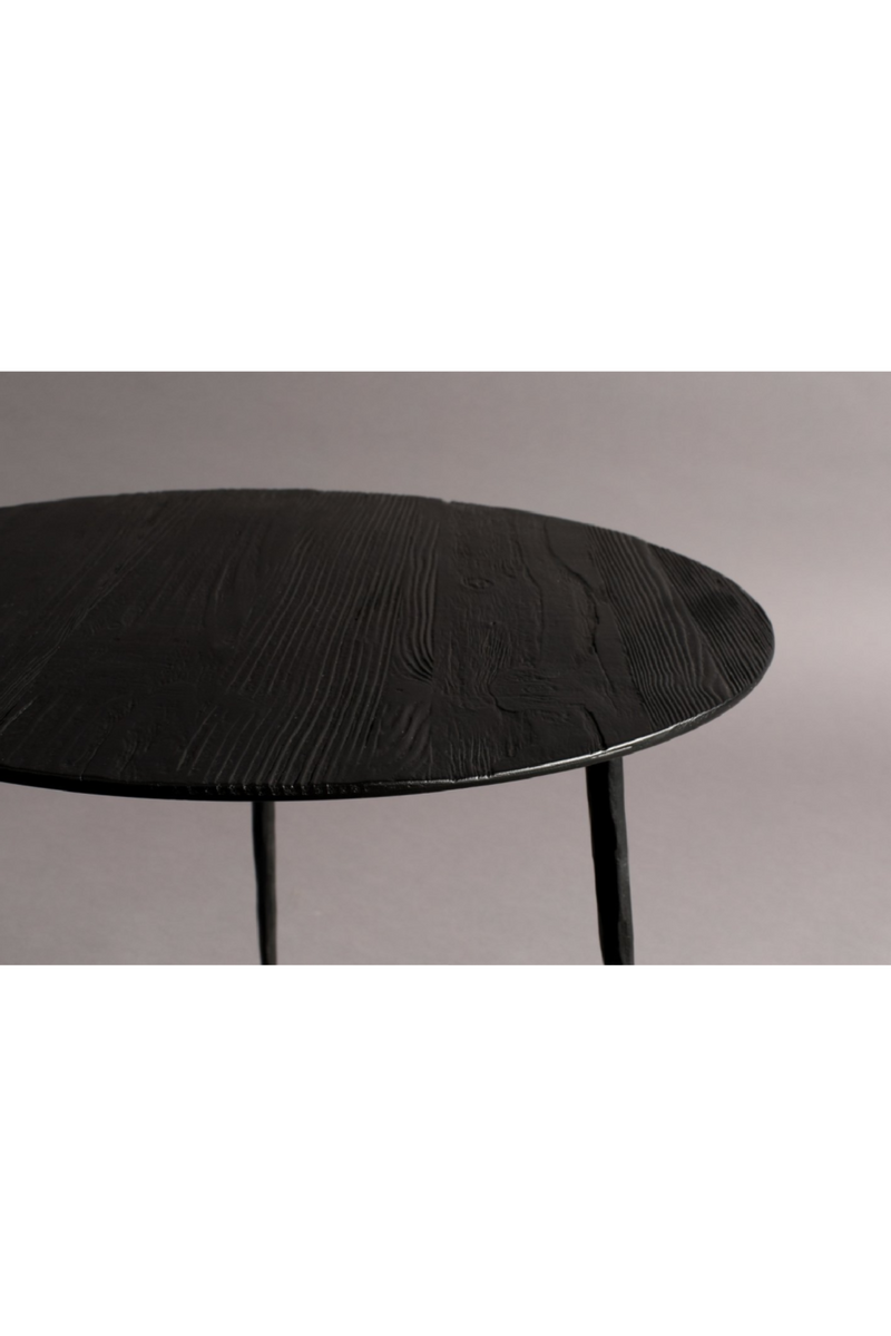 Round Black Accent Table M | Dutchbone Pepper | Oroatrade.com