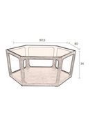 Glass Hexagon Coffee Table | Dutchbone Sita | Oroatrade.com