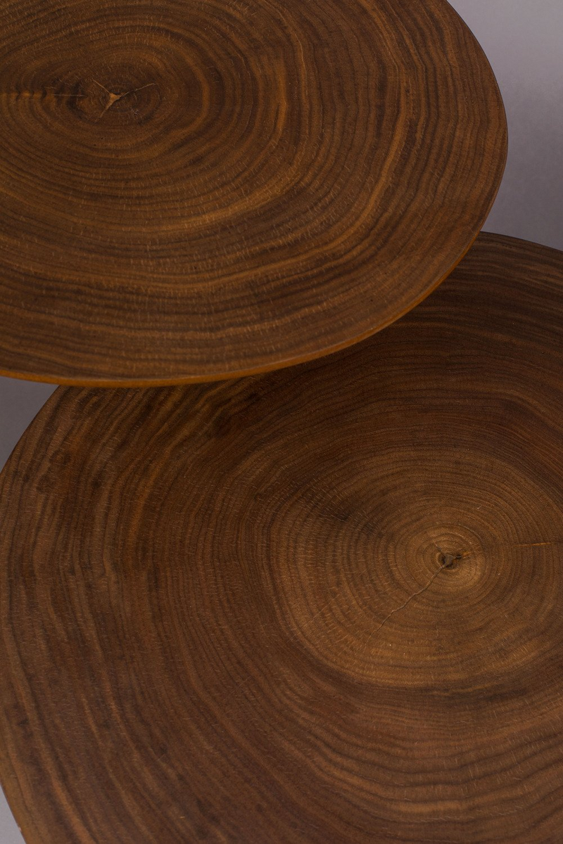 Nesting Walnut End Table | Dutchbone Mathison | Oroatrade.com