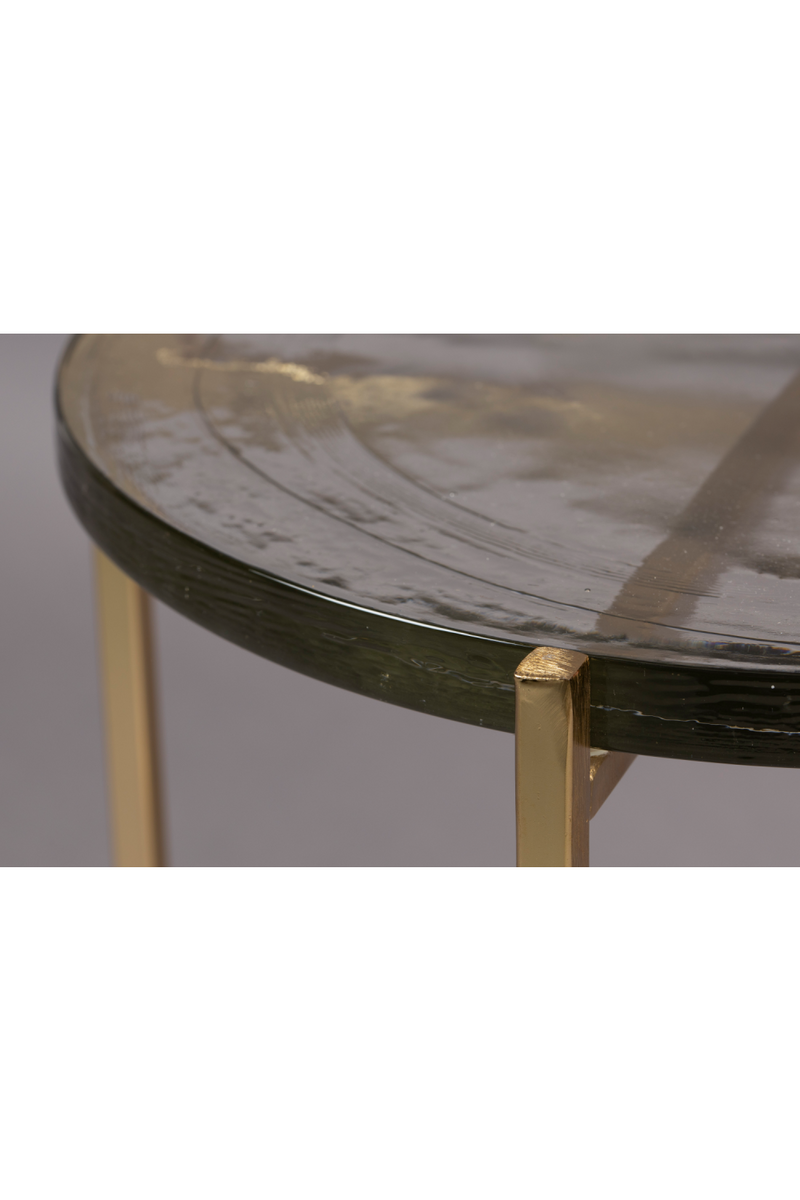 Casted Glass Side Table | Dutchbone Vidrio | Oroatrade.com