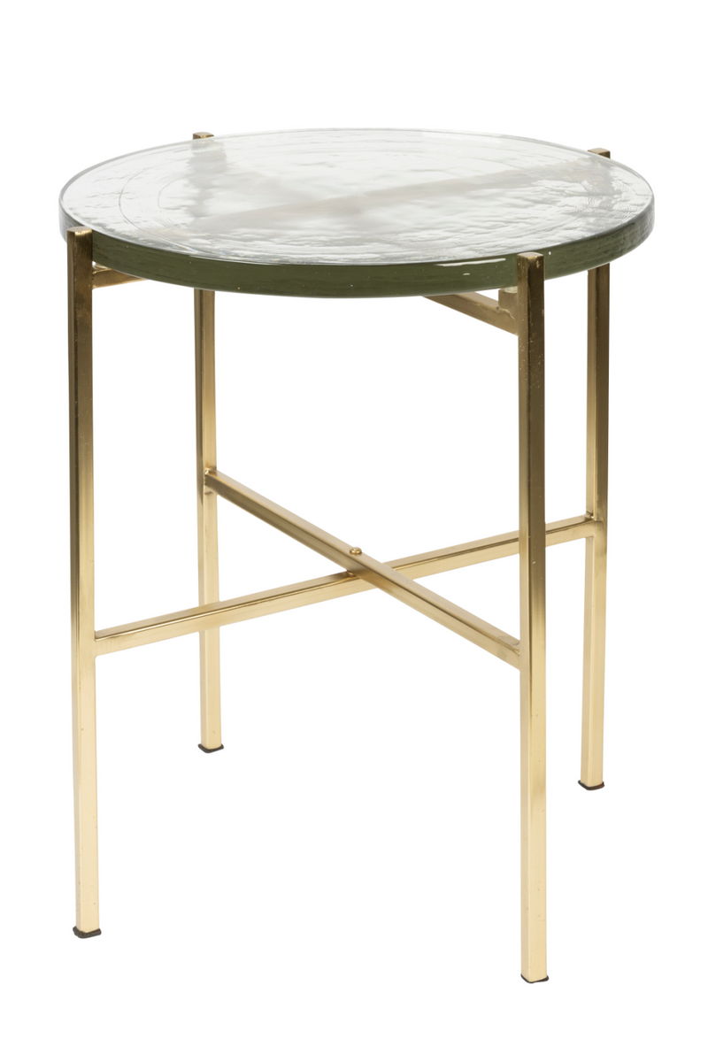 Casted Glass Side Table | Dutchbone Vidrio | Oroatrade.com