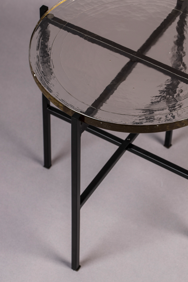 Casted Glass Side Table | Dutchbone Vidrio | Oroatrade.com