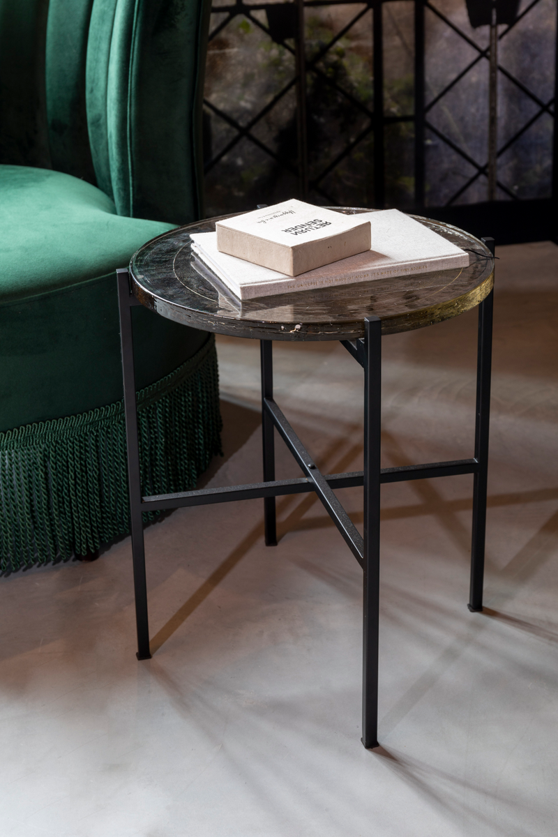 Casted Glass Side Table | Dutchbone Vidrio | Oroatrade.com