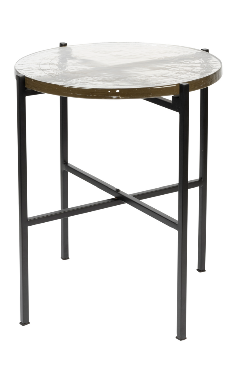 Casted Glass Side Table | Dutchbone Vidrio | Oroatrade.com