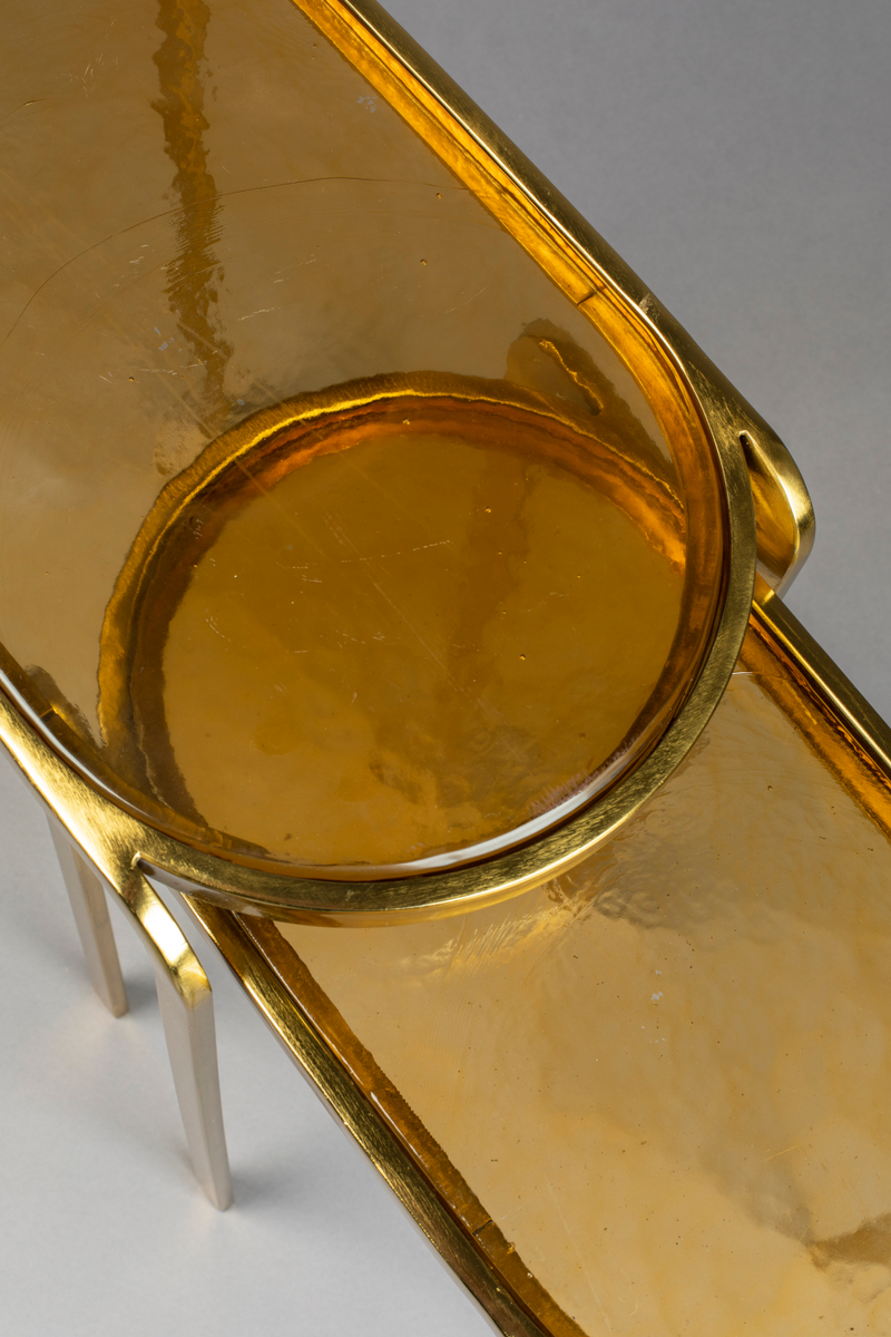 Amber Glass Side Table Set (2) | Dutchbone Bandu | Oroatrade.com