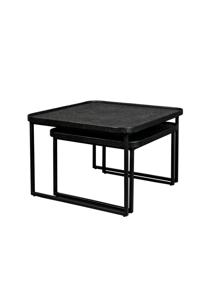 Square Black Nesting Coffee Tables (2) | Dutchbone Winston | Oroatrade.com