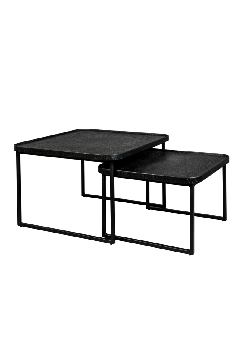 Square Black Nesting Coffee Tables (2) | Dutchbone Winston | Oroatrade.com