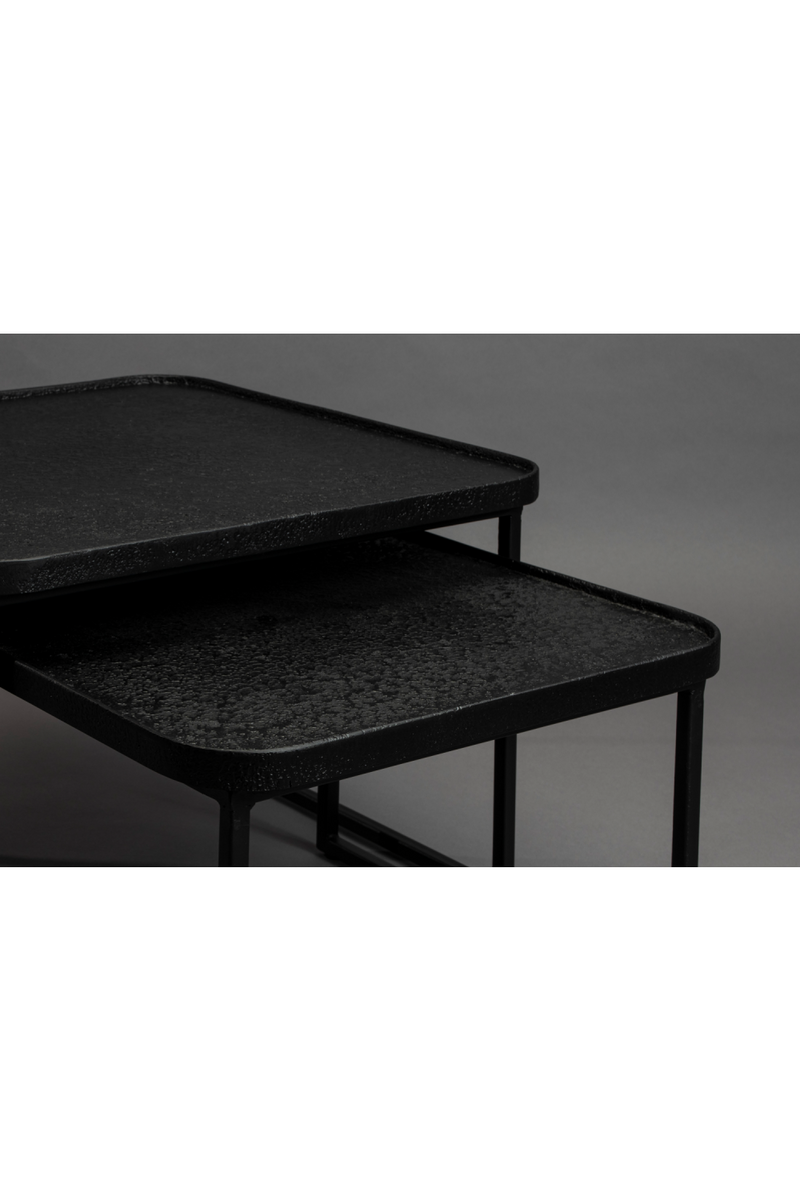 Square Black Nesting Coffee Tables (2) | Dutchbone Winston | Oroatrade.com