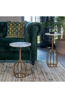 Marble Pedestal Side Table | Dutchbone Salerno | Oroatrade.com