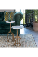 Marble Pedestal Side Table | Dutchbone Salerno | Oroatrade.com
