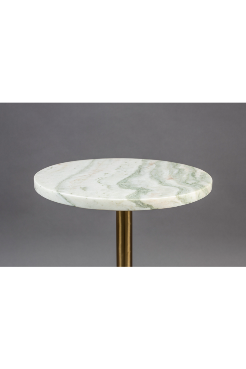 Marble Pedestal Side Table | Dutchbone Salerno | Oroatrade.com