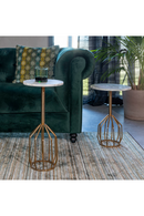 Marble Pedestal Side Table | Dutchbone Salerno | Oroatrade.com